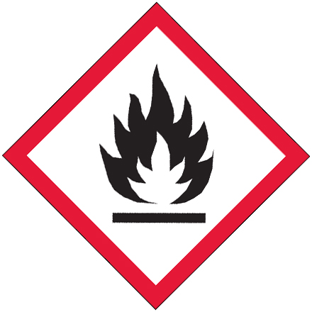 1 x 1" Pictogram - Flame Labels