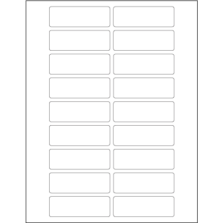 3 x 1" Weather-Resistant Laser Labels