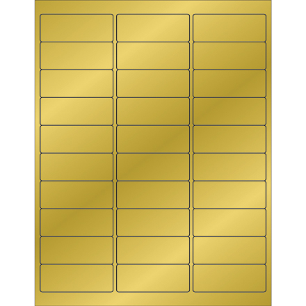 Foil Rectangle Laser Labels