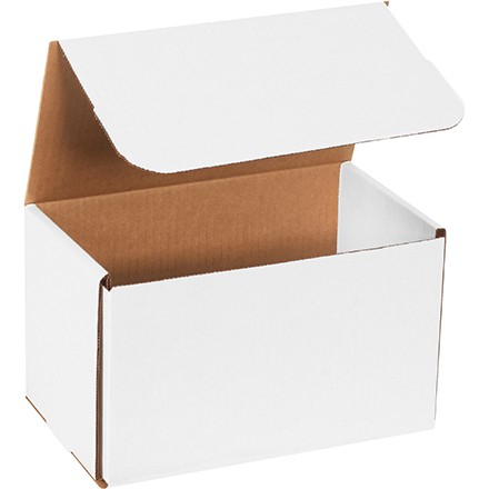 10 x 6 x 5" White Corrugated Mailers