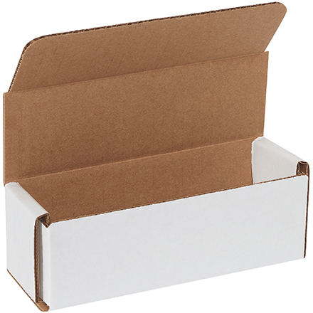 6 x 2 x 2" White Corrugated Mailers