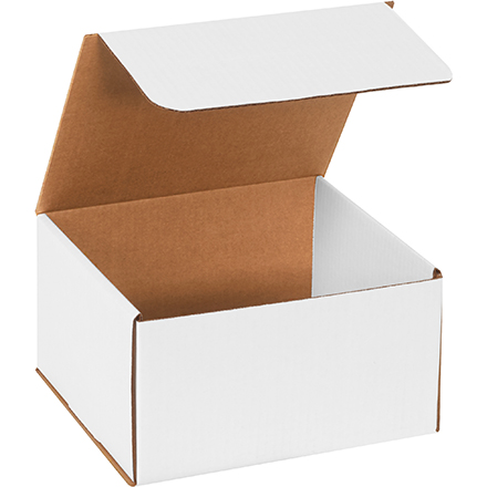 9 x 8 x 5" White Corrugated Mailers