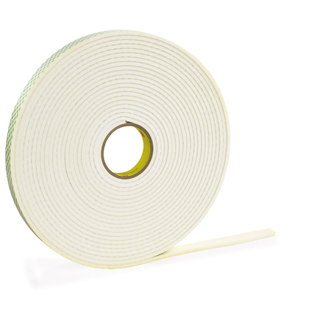 1" x 5 yds. 3M<span class='tm'>™</span> 4466 Double Sided Foam Tape