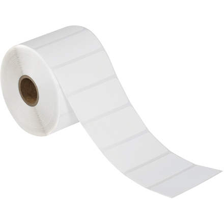 3 x 1" White Removable Direct Desktop Thermal Transfer Labels