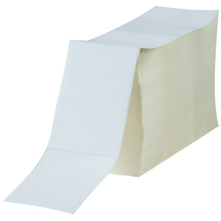 4 x 3" White Direct Thermal Label Fanfold